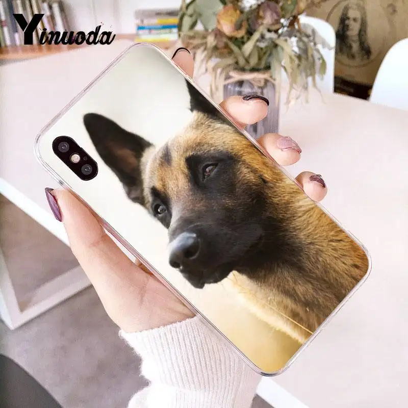 Yinuoda для iPhone 7 6 X Чехол, Бельгийская футболка с милой собакой, Прозрачный чехол для телефона iPhone 8 7 6 6S Plus X 10 5 5S SE XR XS XSMAX