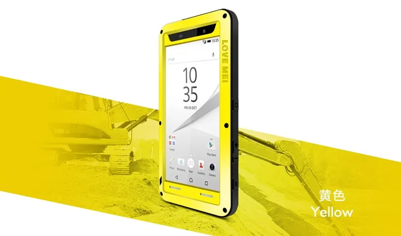 Love Mei защитный чехол водонепроницаемый чехол для sony Xperia Z4 Z5 Премиум компактный корпус Защита от воды/грязи/ударов/дождя