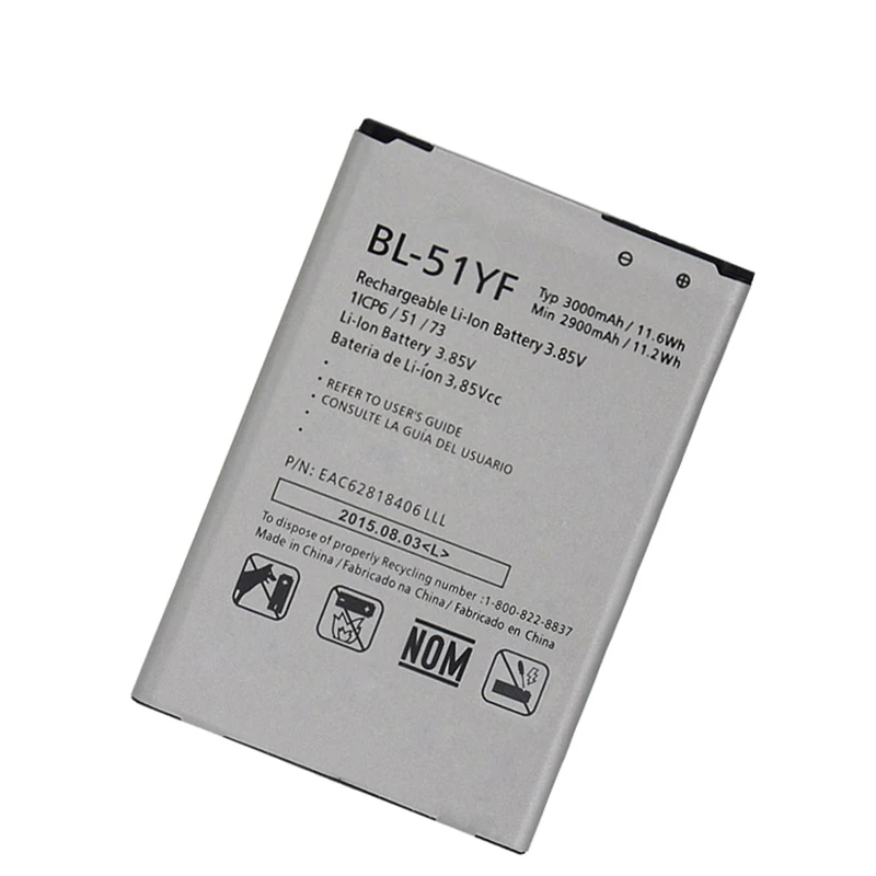 BL-51YF Аккумулятор для LG G4 H815 H818 H810 VS999 F500 G Stylo сменные батареи 3000 мАч