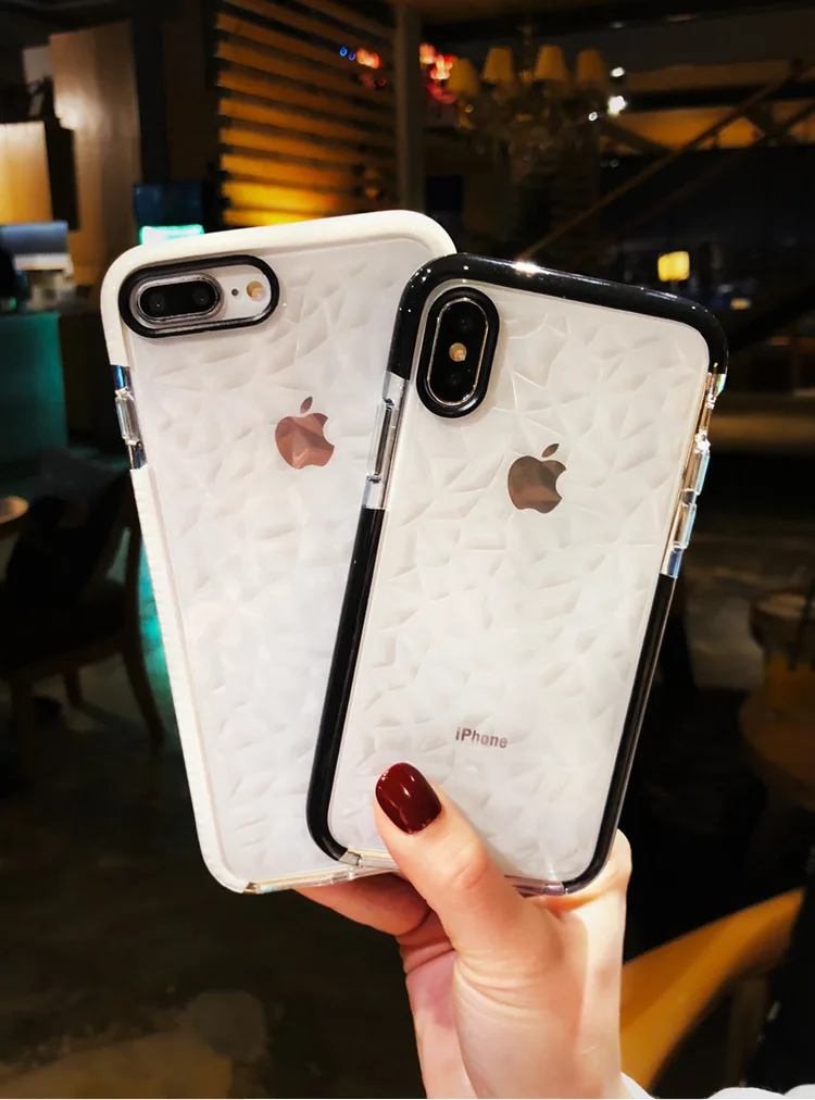 Kuutti Squishy Роскошные прозрачные 3D мягкие женские чехлы из ТПУ для iPhone 6 6S 7 8 Plus X XR XS Max