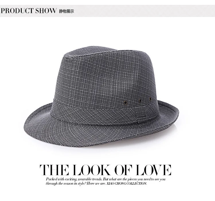Летние мужские соломенные фетровые шляпы Chapeu Masculino, Панама, шляпы Трилби, льняные, джазовые