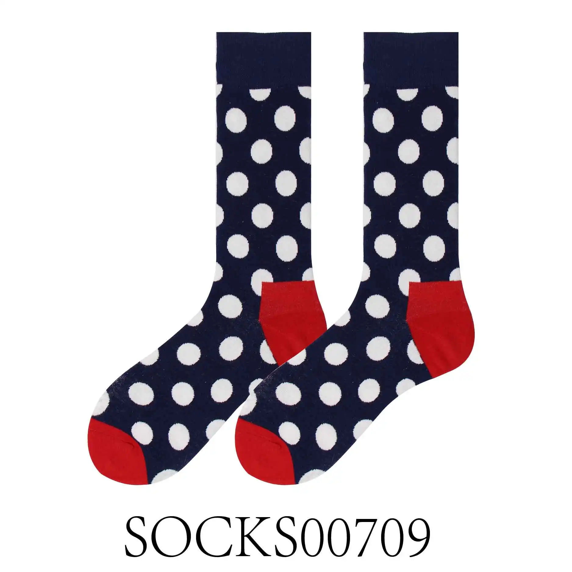 SOKKEN Happy socks пара чесаных хлопковых стоков красочные точка шаблон хип хоп лучший