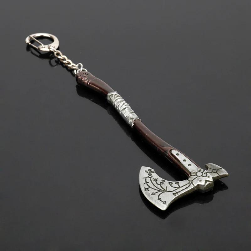 MQCHUN Kratos Guardian Shield Axe of Ice Keychain God War 4 Leviathan металлический брелок для ключей аксессуар