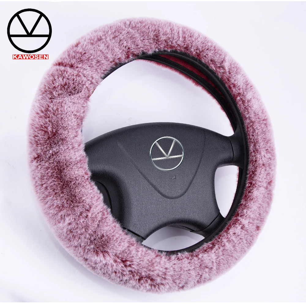 Универсальный чехол на руль KAWOSEN из искусственного кроличьего меха милый теплый