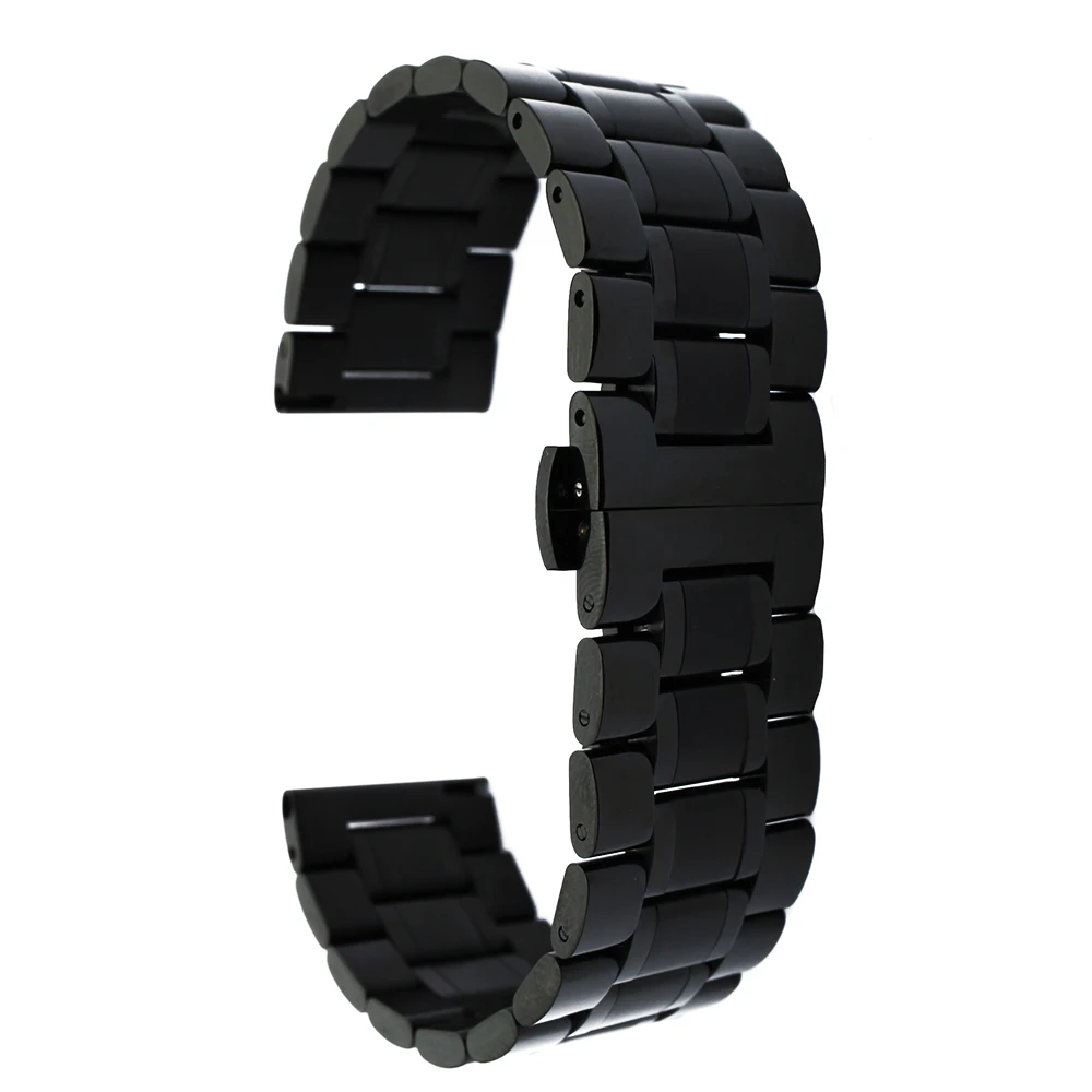 Stainless Steel Watch Band 20mm 22mm for Citizen Watchband Quick Release Metal Strap Loop Wrist Belt Bracelet Black Silver Gold