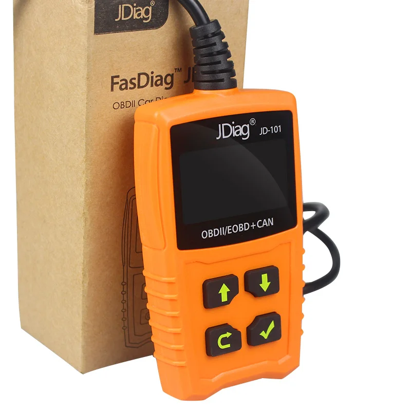 JDiag JD101 автомобильный считыватель кодов оригинальный OBD OBD2 EOBD лучше чем MS509 OM123