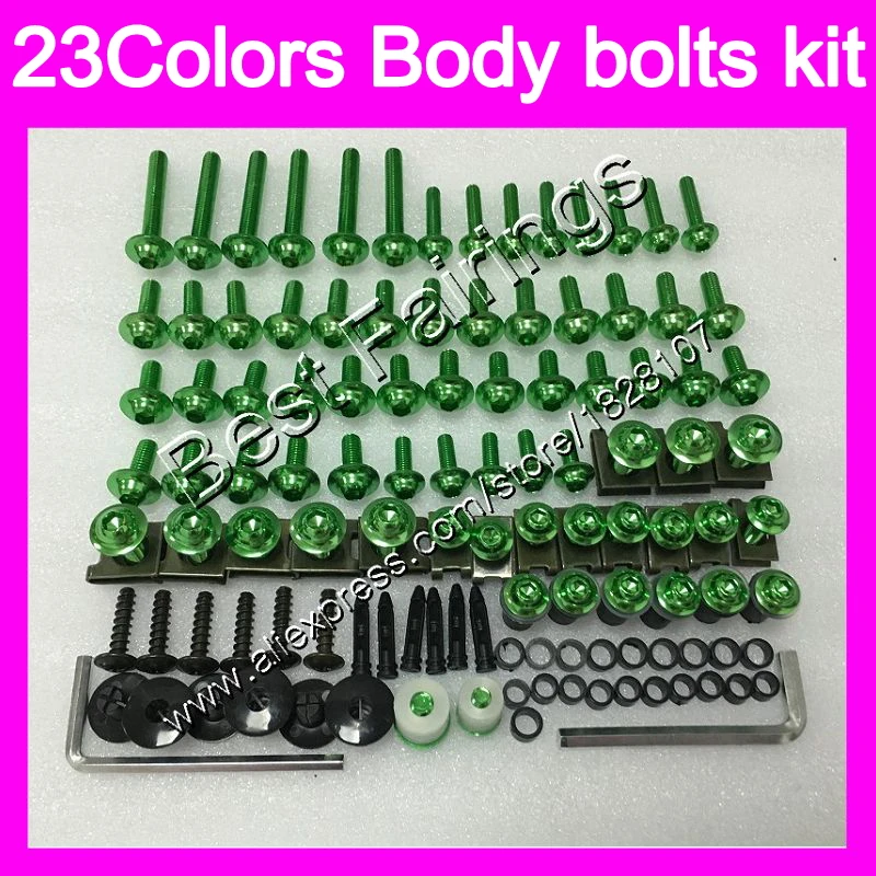 Fairing bolts full screw kit For KAWASAKI Bodys ZX11R 1997 1998 1999 ZX-11R ZZR1100 ZX11 R 2000 2001 Complete Body screws Nuts