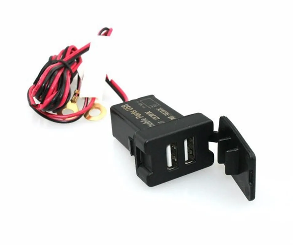 

12-24V Car Dual USB Port Adapter Phone Charger|USB Mobile Phone Charger Car Charger Adapter 5V 3.1A For TOYOTA