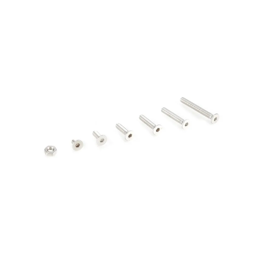 230PCS M2 Hex Socket Button Head Bolt Screw Thread For Wood Insert Furniture Nuts Assortment Bolt Fastener Stainless Steel