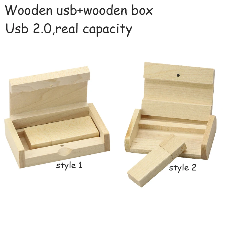 4 ГБ 8 16 32 64 Гб USB флеш накопитель коллекционный деревянный + ящик флешка 2 0 карта U