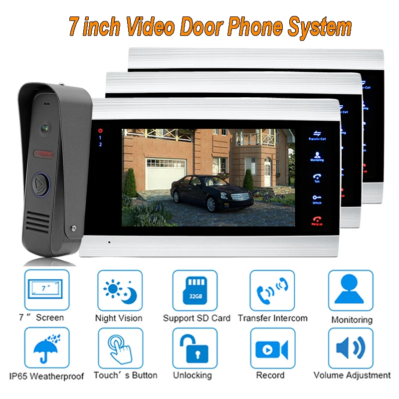 Лучший видеодомофон VDP с четким звуком и изображением системами внутренней связи