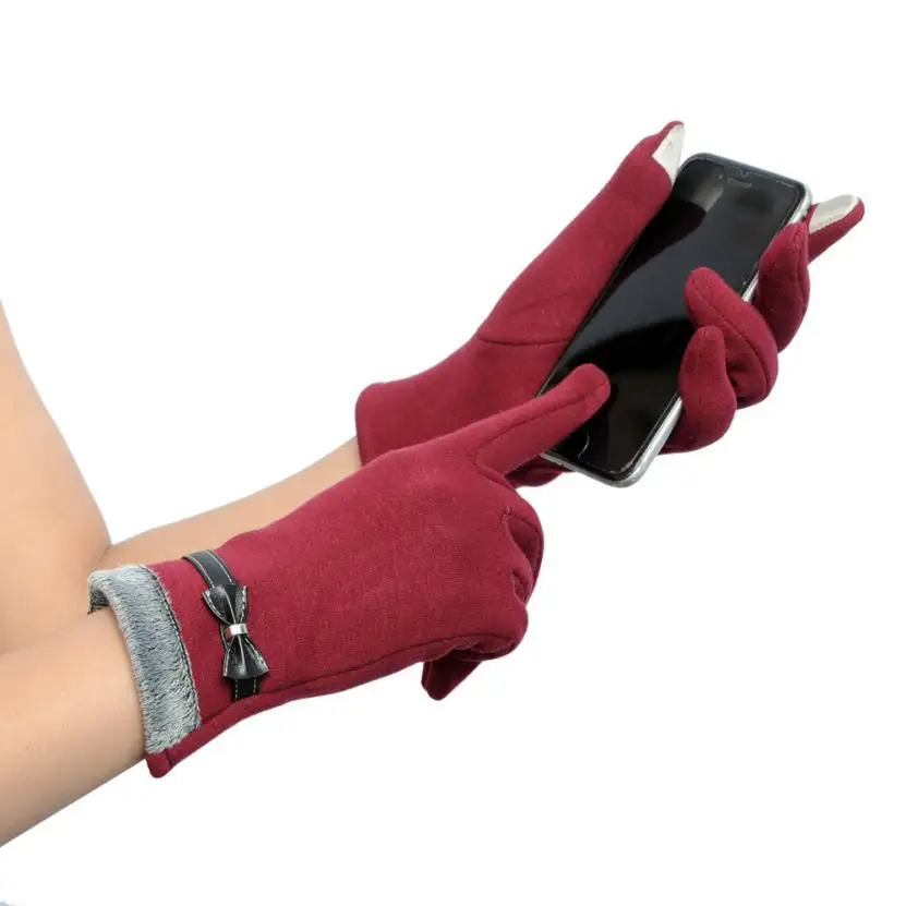 Новинка 2017 женские зимние модные теплые перчатки хлопковые из искусственной