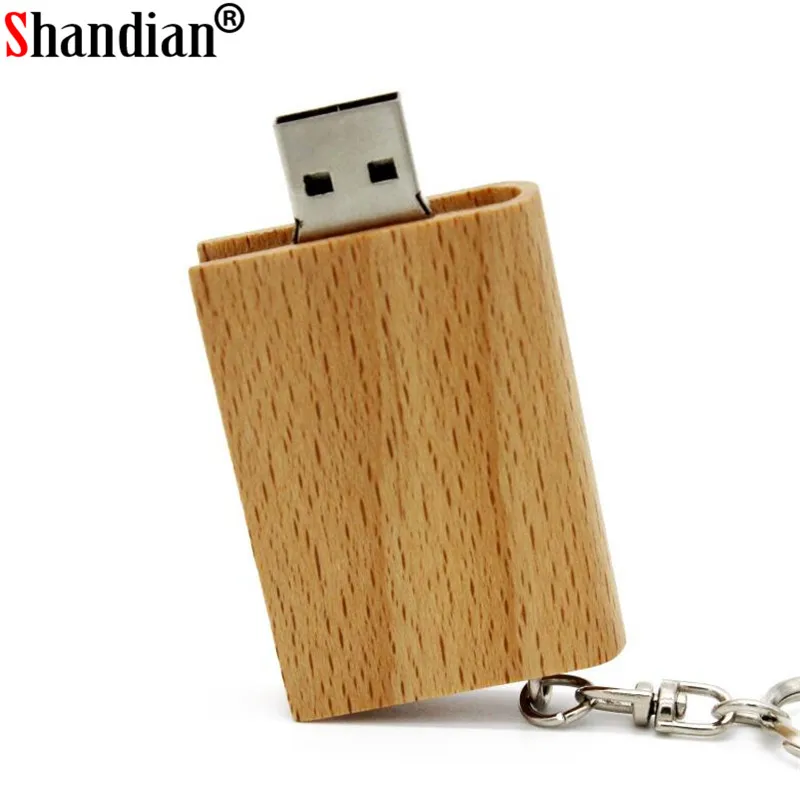 SHANDIAN натуральная деревянная книга usb флэш-накопитель Флешка 4 ГБ/8 ГБ/16 ГБ/32 ГБ/64 ГБ флеш-накопитель металлический брелок логотип клиента