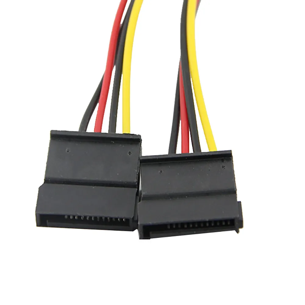 Компьютерный кабель питания для жесткого диска новый 4pin ide Molex на 2 серийный ATA SATA Y