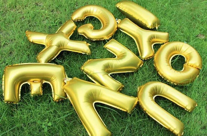 Шары воздушные из фольги 40 дюймов с золотыми буквами | Дом и сад