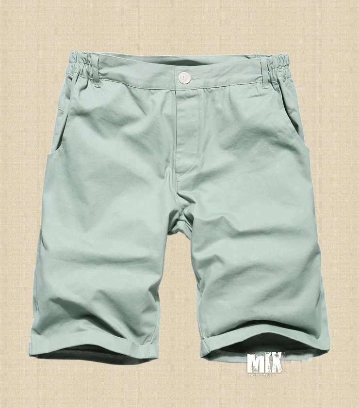 Новые летние модные мужские на молнии шорты Повседневное пляжное хлопковое