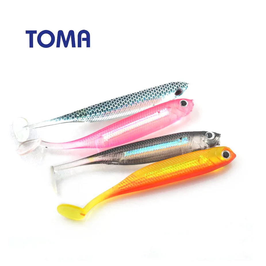Тома 8 шт T хвост Jig Head Fly мягкие приманки рыболовные снасти 2 г 7 5 см блесны для