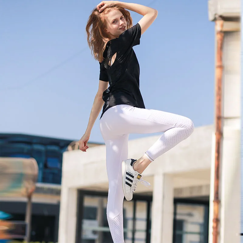 JINXIUSHIRT сетчатые сексуальные пуш-ап штаны для йоги женские спортивные Леггинсы с
