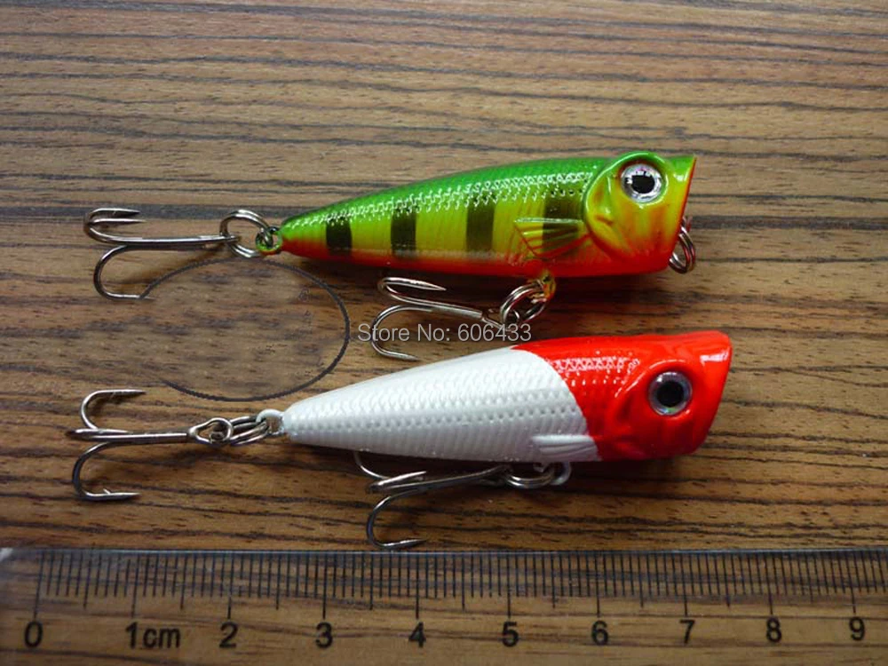 

12PCS Fishing lure floating Popper Lures hook Crank Twitchaits 5.2g/4.8cm Free shipping