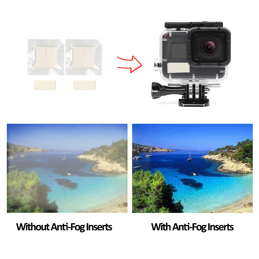 Комплект аксессуаров SHOOT для Gopro 7 6 5 черный Водонепроницаемый защитный чехол