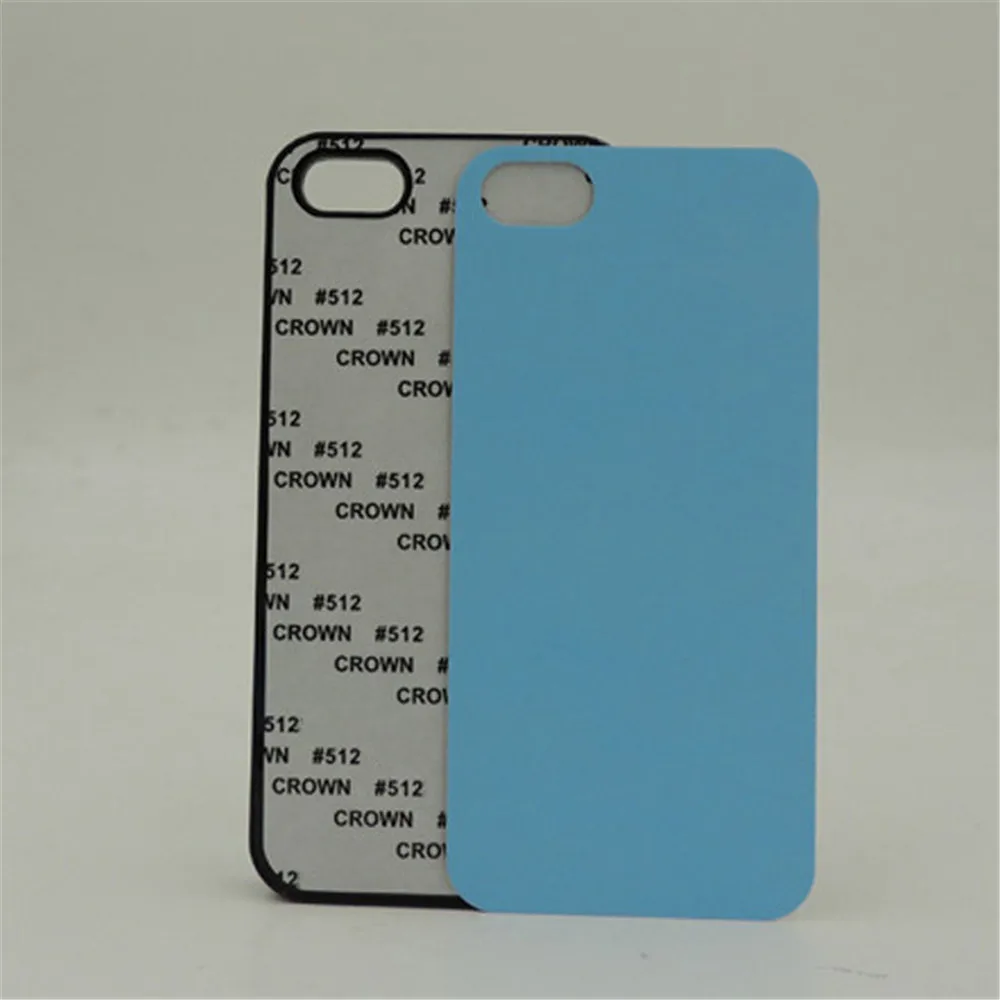 2D Sublimation Blank Case For iPhone 5 5S SE Plastic Cover with Aluminium Inserts Sheet 10pcs/lot |