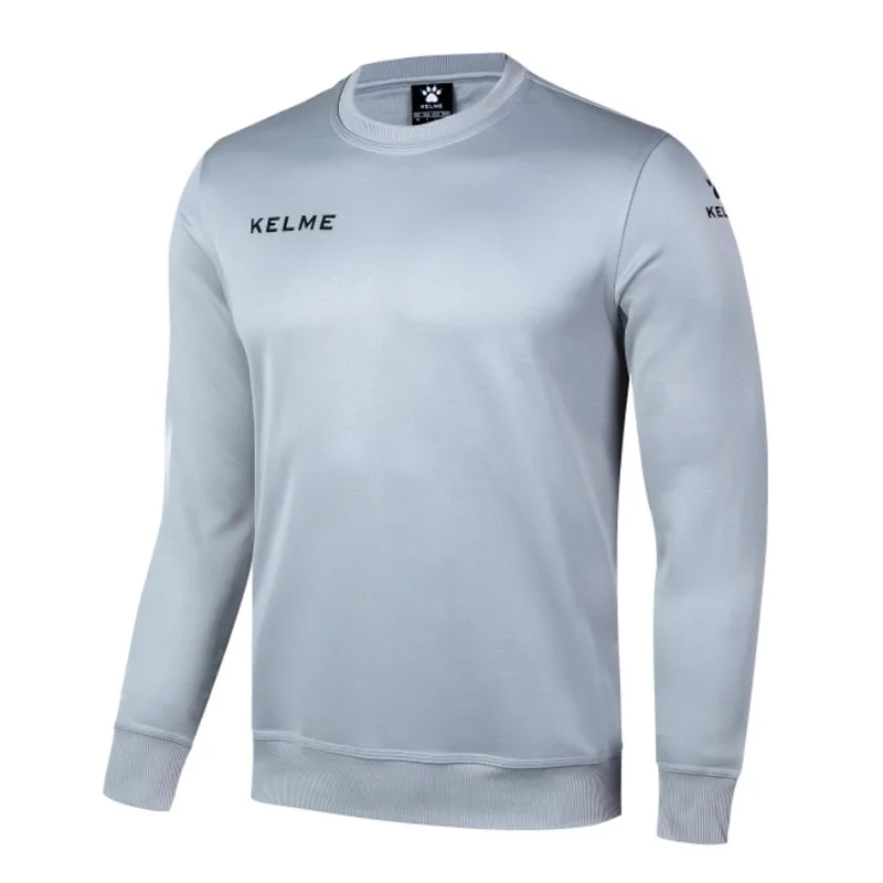 Light Gray KELME Для мужчин; сезон весна тренировки свитеры для спортивные дышащие трикотаж Костюмы спортивная пуловеры K15Z330 - Цвет: Light Gray