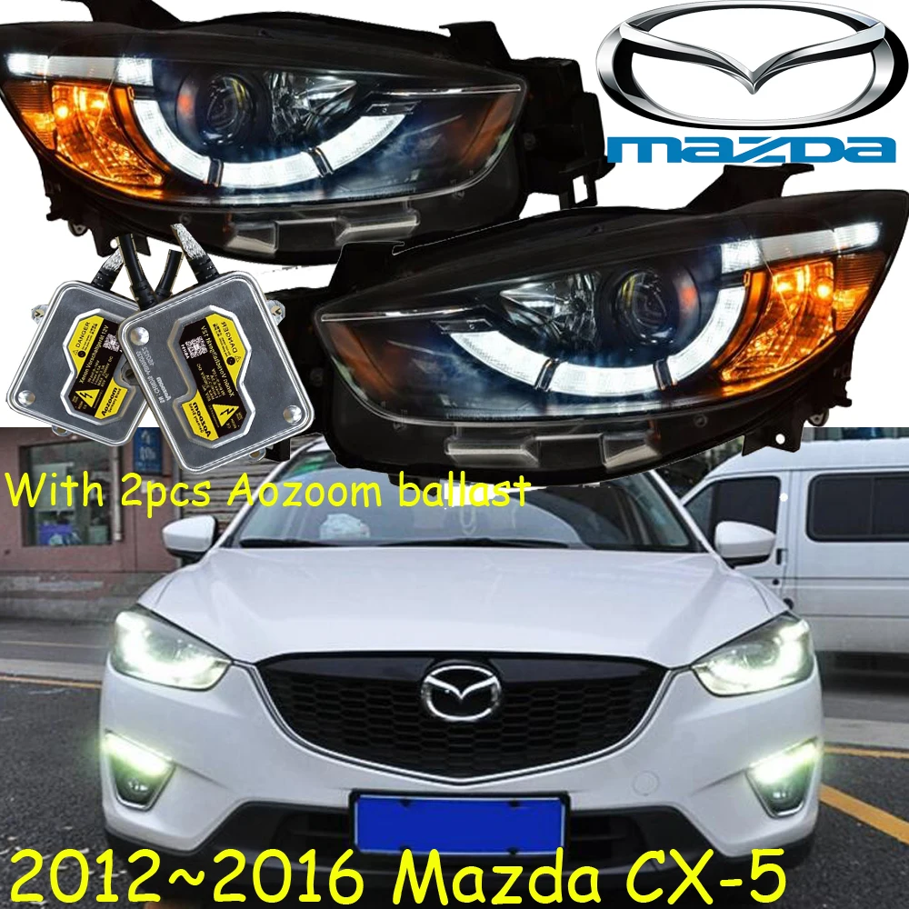 Автомобильный бампер налобный фонарь mazda CX 5 головные фары y светодиодный ные ДХО