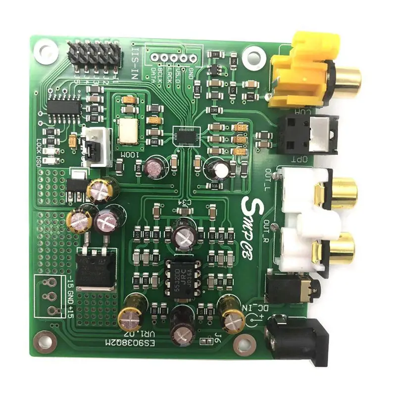 IG Es9038 Q2M Dac Dsd декодер поддержка Iis 384 кГц коаксиальный волоконный Dop для Hifi