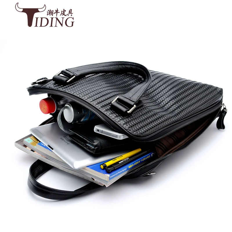 Портфель мужской из натуральной кожи винтажная Сумка-тоут для ноутбука