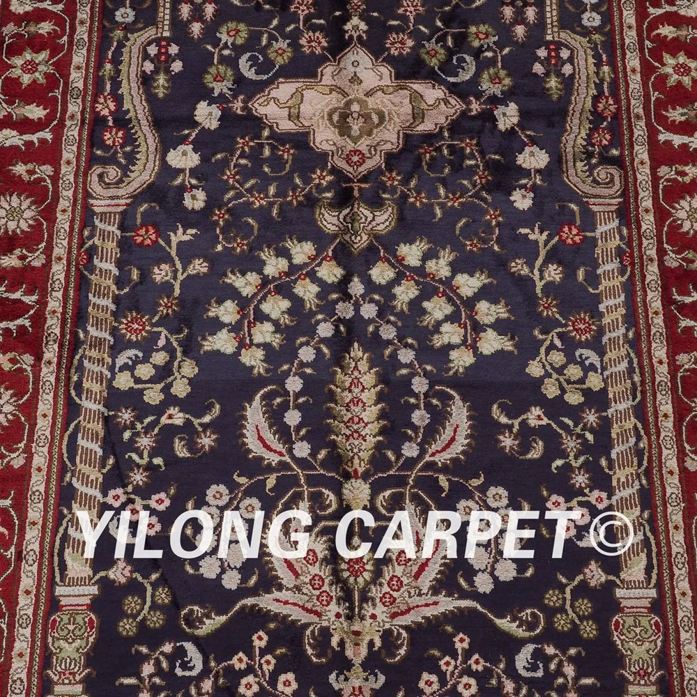 YILONG 3 'x 5' ручной работы сине-красный ковер для гостиной изысканный Прочный