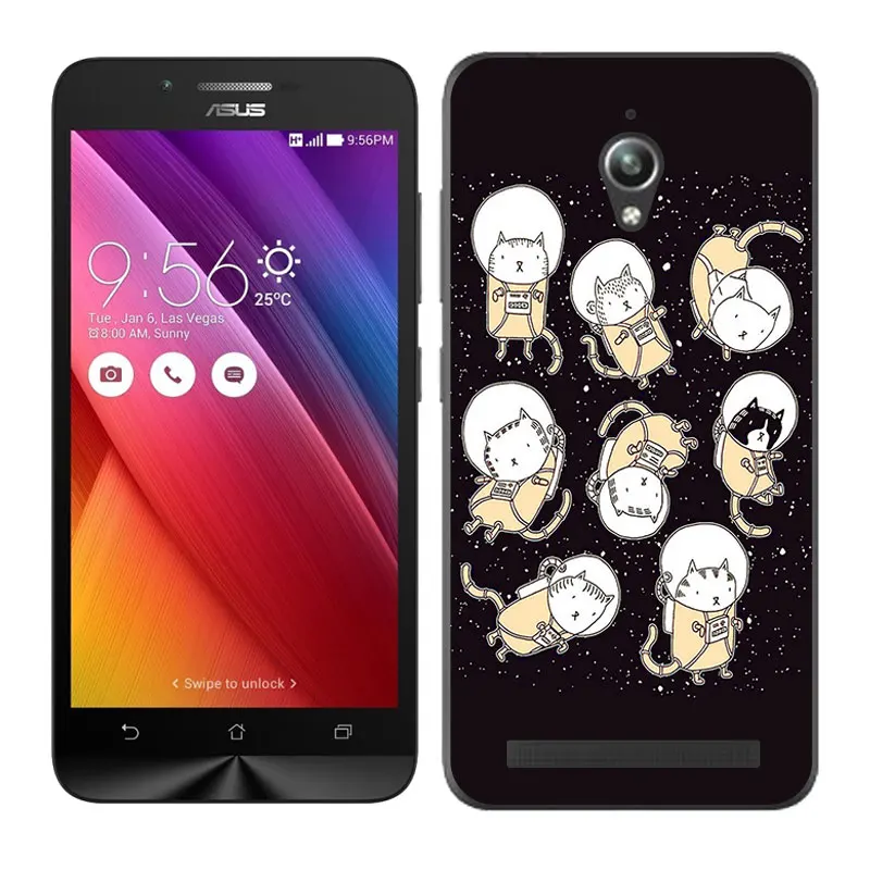 01 Защитный Мягкий чехол из ТПУ для ASUS Zenfone GO ZC500TG, 5,0 дюймов, чехол для телефона с рисунком космонавта Для ZenFone GO ZC500TG Z00VD - Цвет: 01