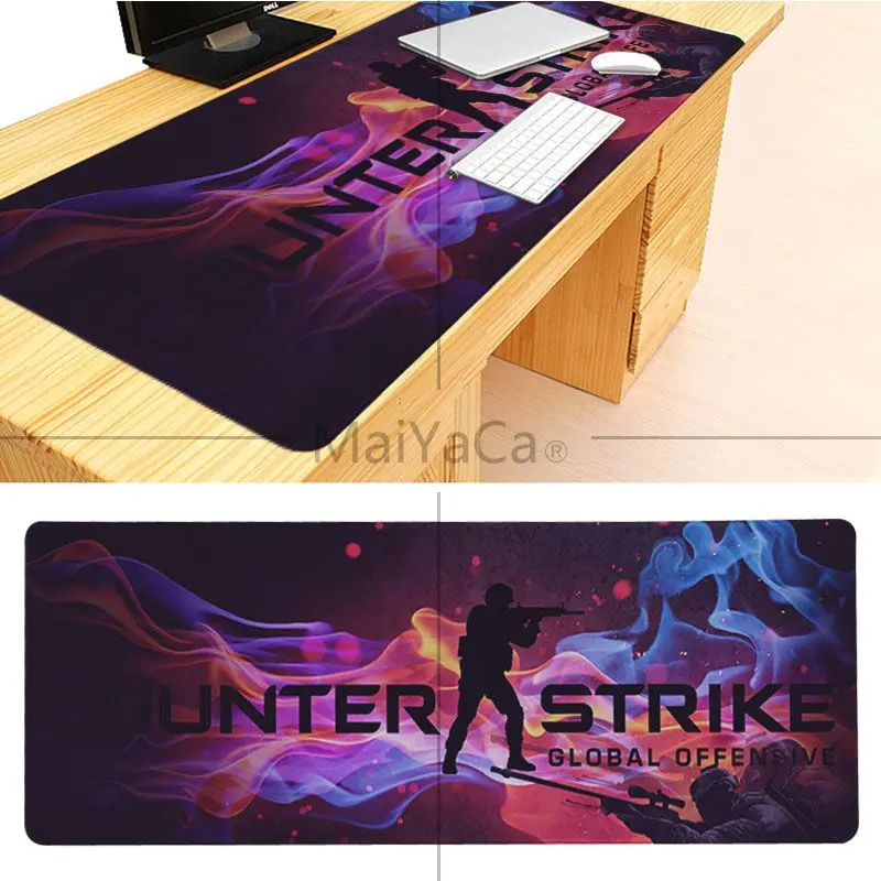 MaiYaCa принт фиксирующий край резиновые коврики для мыши для Cs Go счетчик Strike Коврик Для Мыши DIY дизайн узор компьютерный игровой облачный коврик для мыши - Цвет: Lock Edge 30x60cm