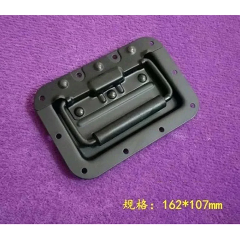 recessed pull 2 шт./лот, матовый черный чехол для дорожного полета, утопленный шарнир с застежкой, Угловой протектор, пружинный чехол для дорожного движения, комплект оборудования - Цвет: recessed pull
