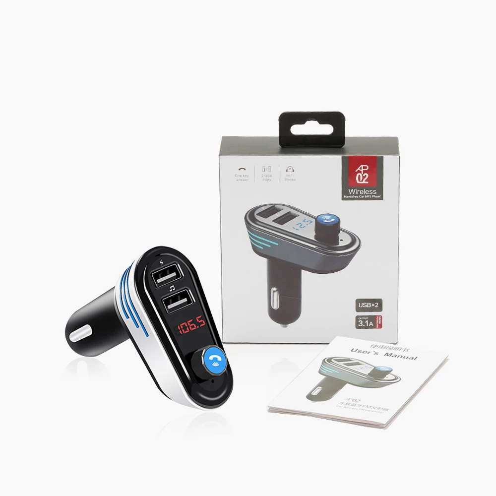 Nulaxy Bluetooth fm передатчик автомобиля USB Зарядное устройство FM модулятор аудиоплеер