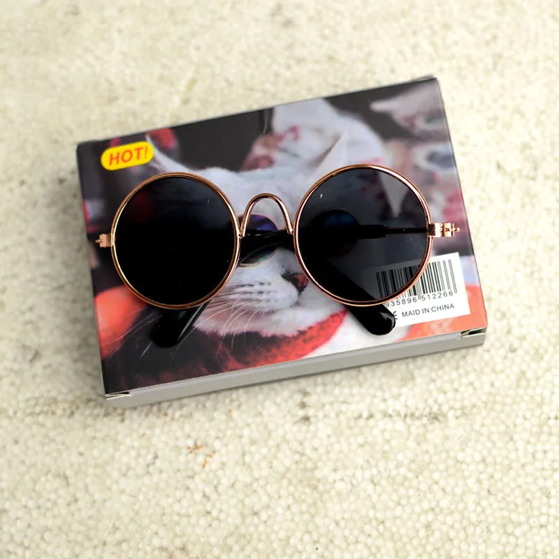 Солнцезащитные очки для собак и кошек милые забавные аксессуары защиты глаз