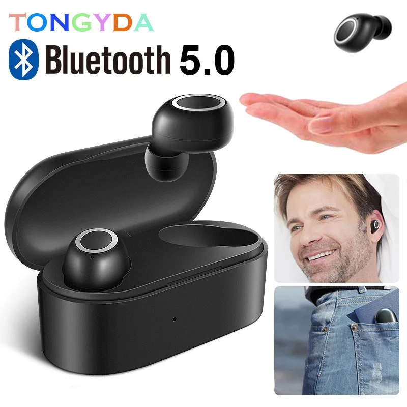 5 0 Мини Bluetooth наушники TWS беспроводная гарнитура с микрофоном стерео беспроводные