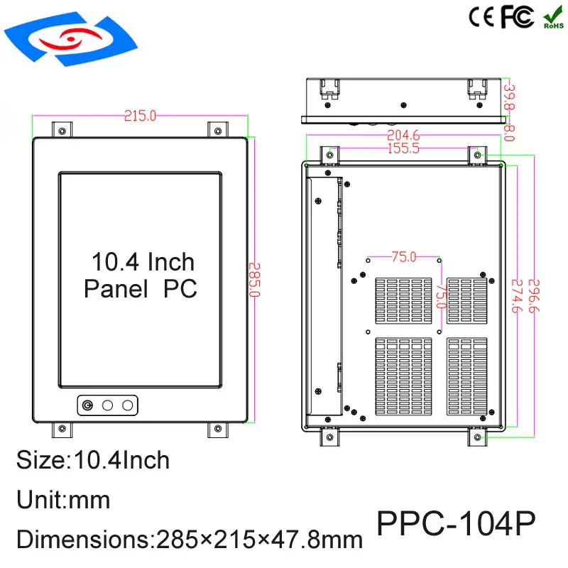 2018 новейшая прочная промышленная панель ПК с 4xUSB2. 0 Поддержка 3G/4G/WiFi/LTE модем для