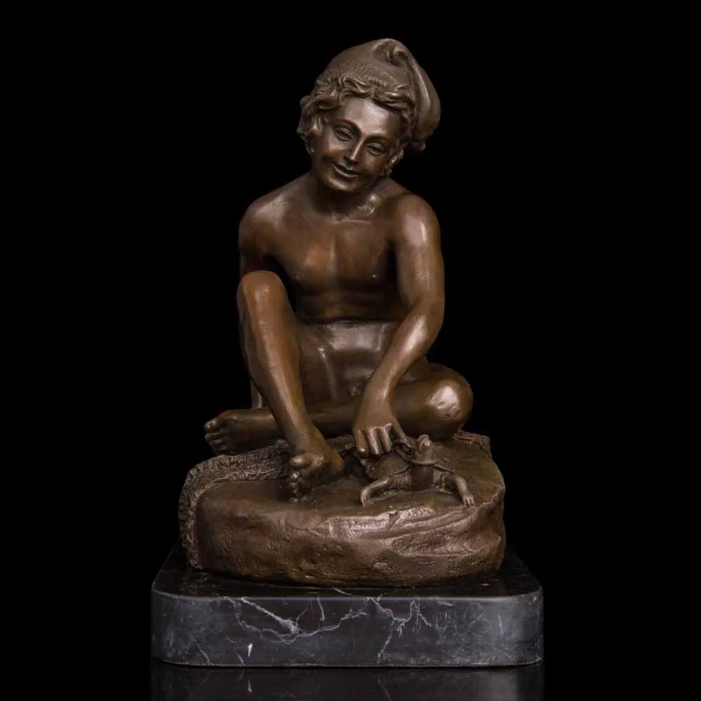 ATLIE бронзы западное тело человека Ar Обнаженная Статуэтка бронзовая скульптура