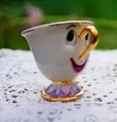 Горячий мультяшный чайный сервиз Красавица и Чудовище Mrs Potts чип цвет кофе