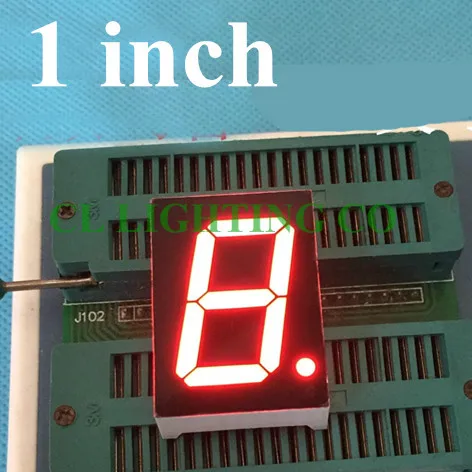 Красный 7 сегментный светодиодный дисплей 34*24*10 5 мм 1 бит цифровая трубка дюймовая