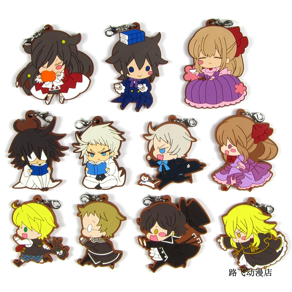 Pandora Hearts Oscar. Vessalius Ada Jack Oz. экшн фигурки модель аниме резиновый брелок Pendnat 6