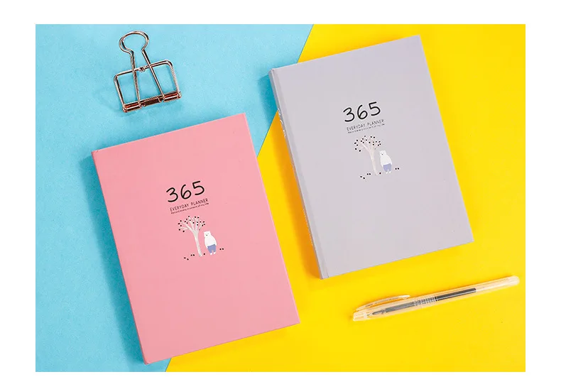 Agenda, ежедневник, ежедневник, органайзер, милый, ежемесячный, цель, креативный, 365 дней, еженедельный, расписание, канцелярские принадлежности, школьный офис