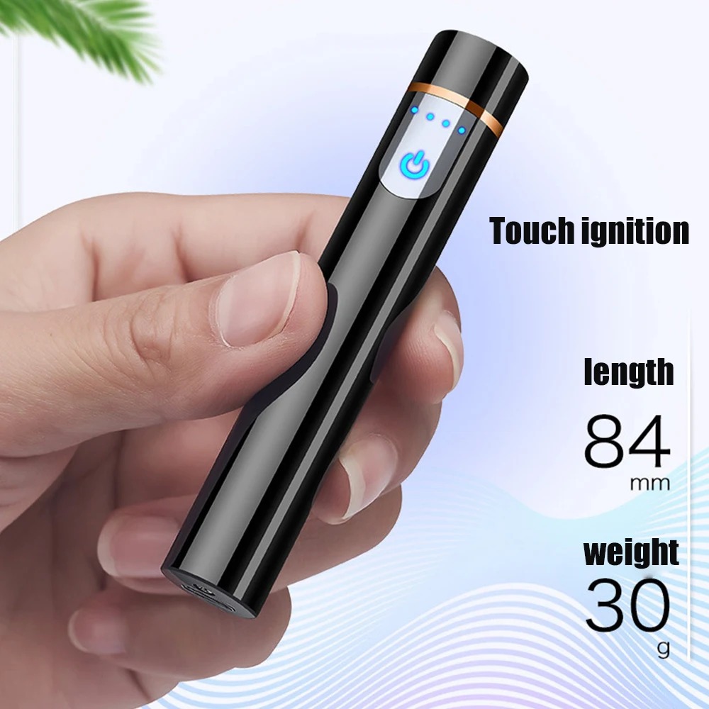 USB Зажигалка мини зажигалка с сенсорным экраном электрические зажигалки