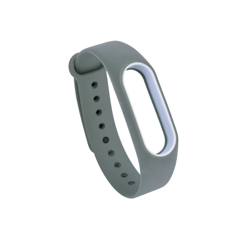 Двойной Цветной ремешок на запястье для Xiaomi Mi Band 2 ремень мягкая замена