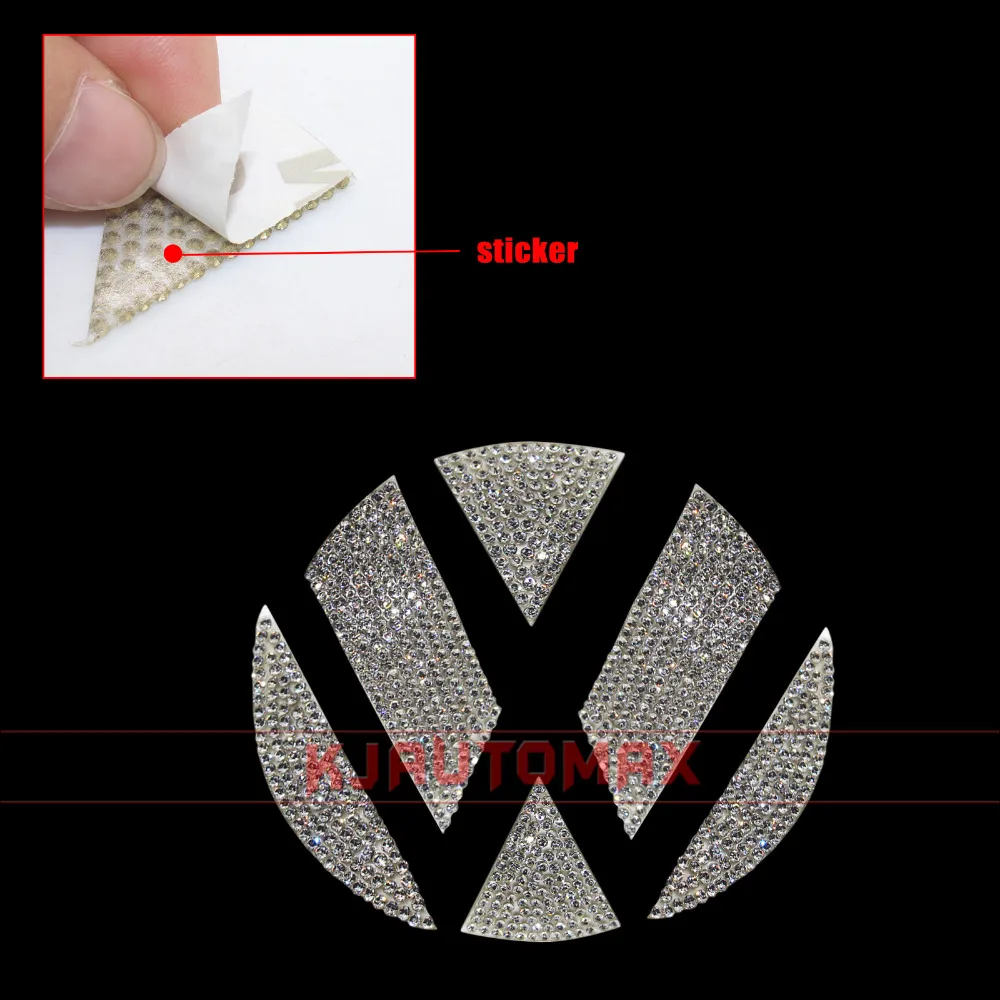 KJautomax для VW Volkswagen Beetles Передняя Эмблема Sitcker Bling Стразы Эмблема Логотип Украшение 2013