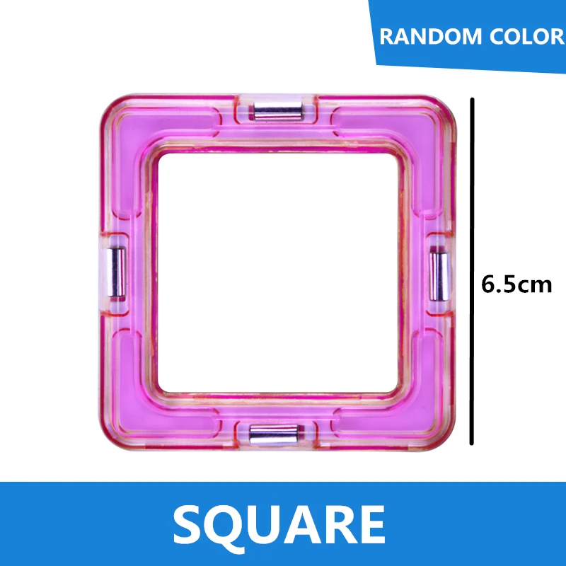 

2Pcs/lot quality Square Educational Magnetic Toy Bricks 3D Building Blocks Matched Bricks Kid Gift construction magnetic toys