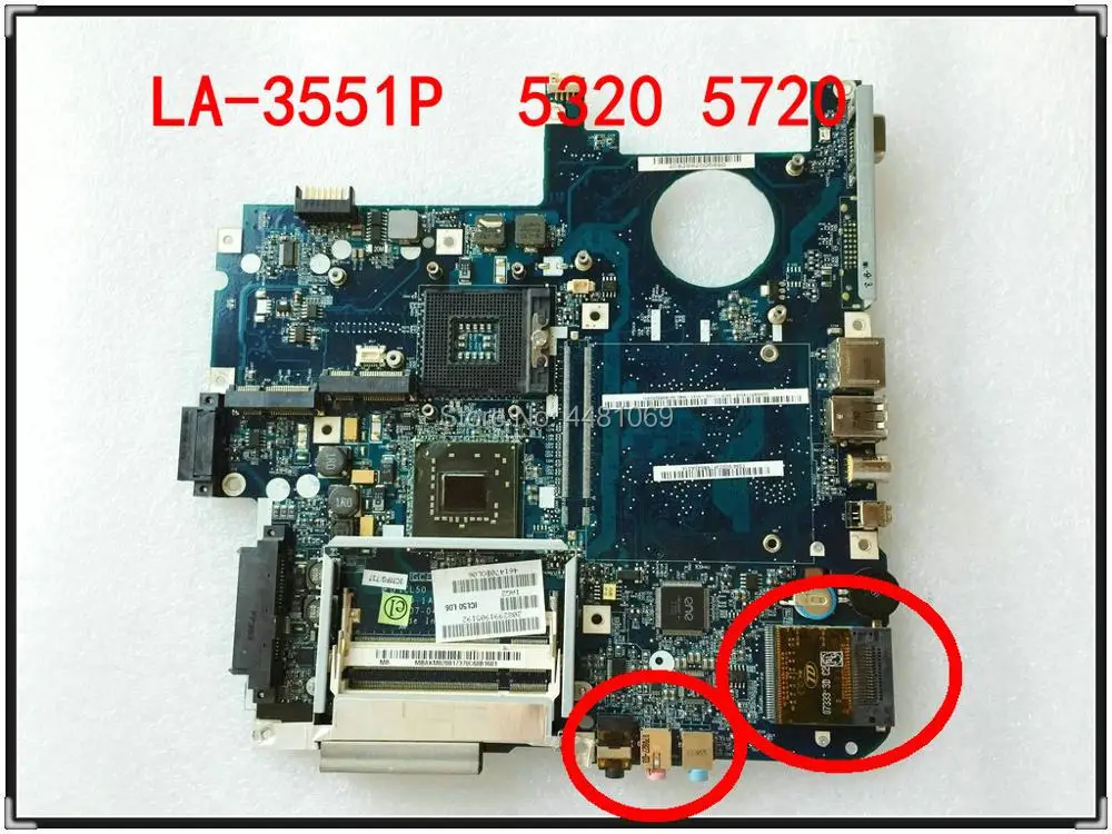 LA 3551P для ноутбука Acer aspire 5320 5720 5720G материнская плата MBAHE02001 MB.AHE02.001 ICL50 L03 ddr2