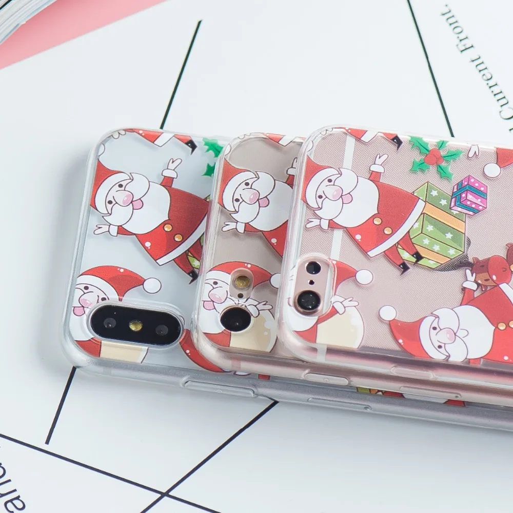 Рождественский чехол Napeyin Fruit Pine apple для iphone 7 6 S 8 Plus X 5 5S SE Мягкий силиконовый