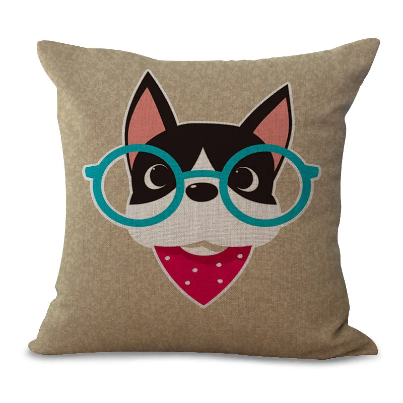 Декоративная Подушка Чехол Халат с капюшоном в виде животного живопись 17 5 дюймов