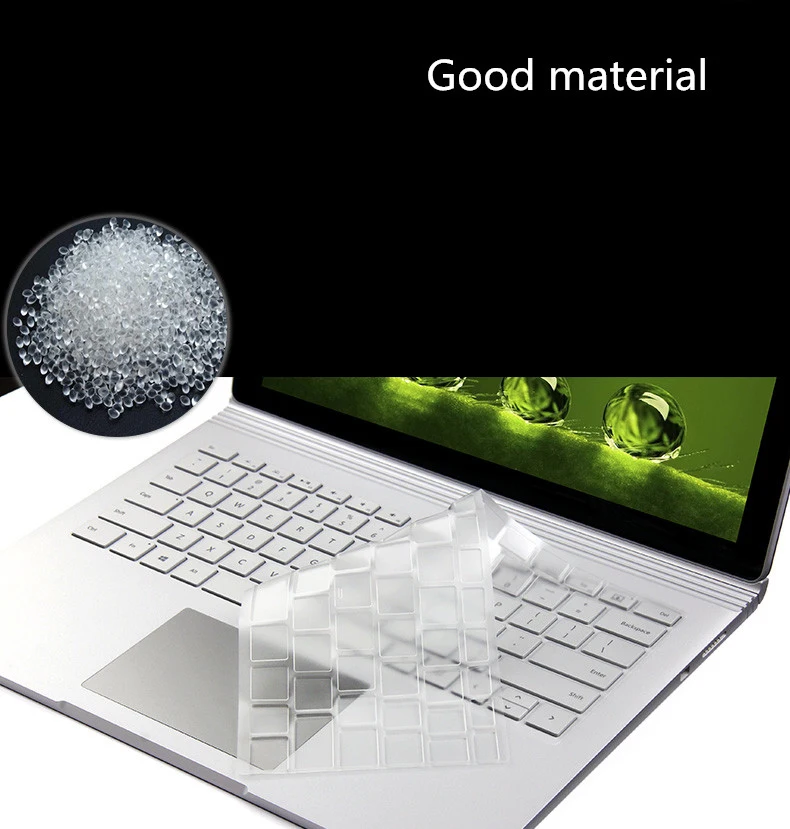 Моющийся чехол для клавиатуры ноутбука 2 шт. Microsoft Surface Book 13 5 дюйма Силиконовый